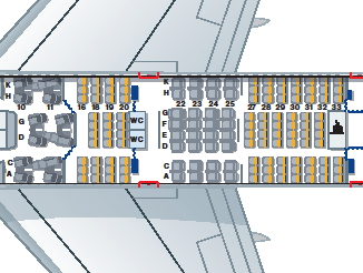Lufthansa 747-800 Seat map