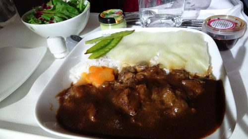 Lufhansa business class main meal