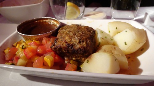 Cathay Pacific Business Main Meal