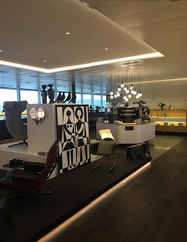 Swiss business lounge coffee