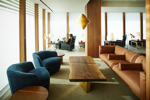 Calm environment in the Cathay Pacific London Lounge