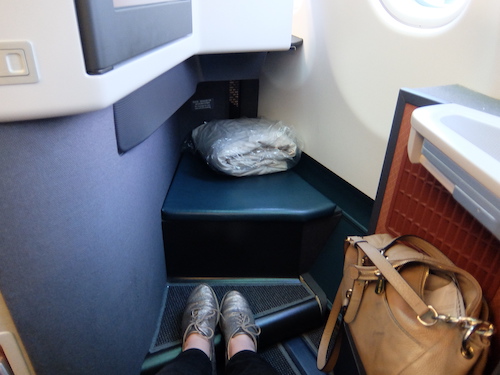 Leg room in Cathay Pacific Business Class