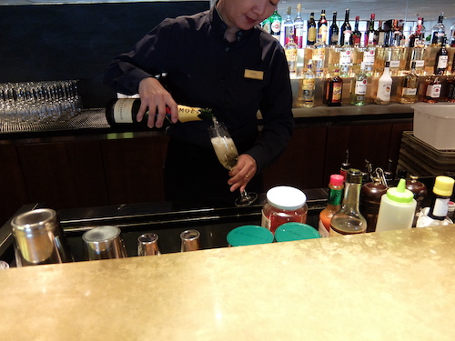 Time for a champagne.