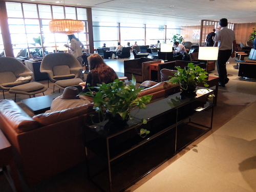 Plenty of different seating options in the bar