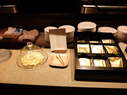 A wide tea selection.