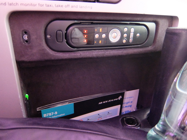 TV Controller and storage options.