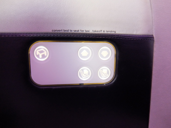 Seat and table controls