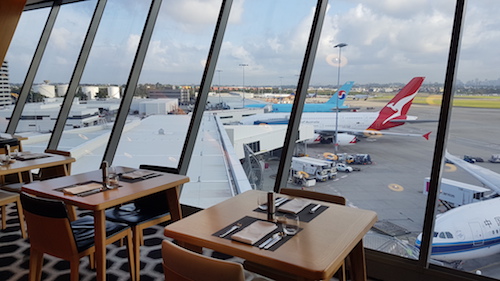 Breathtaking views over the tarmac and to Sydney beyond.