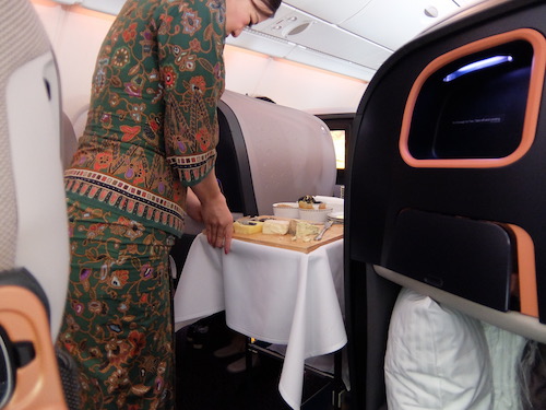 Cheese course is served.