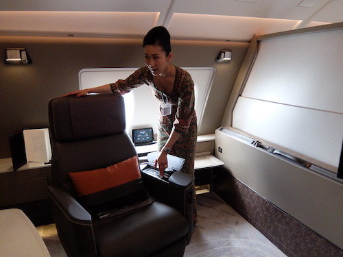 Controls to move the chair are found on a panel inside the arm.