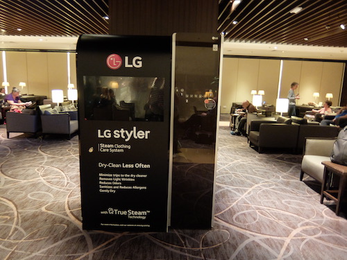 LG Styler will press and freshen your clothes while you wait.