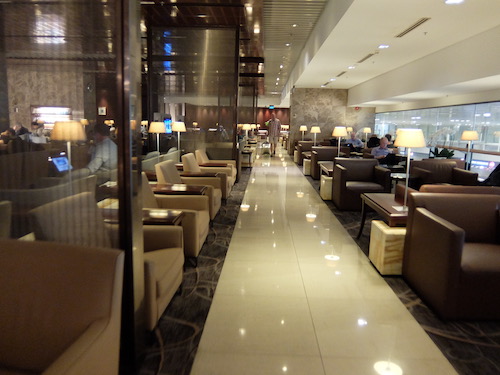 Lounge areas within Singapore Airlines SilverKris Business Class Lounge