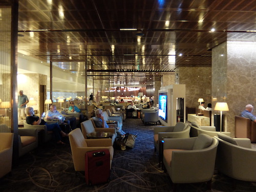 Lounge areas within Singapore Airlines SilverKris Business Class Lounge