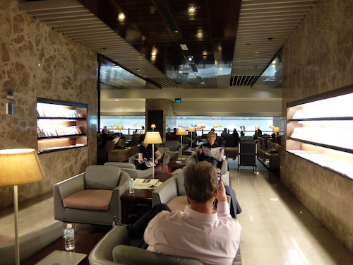 Lounge areas within Singapore Airlines SilverKris Business Class Lounge