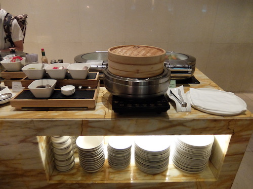 Singapore Airlines First Class Lounge Buffet.