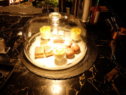 Fresh food and international favourites are available in the self serve buffet.