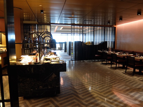 A full buffet is also available in the dining room.