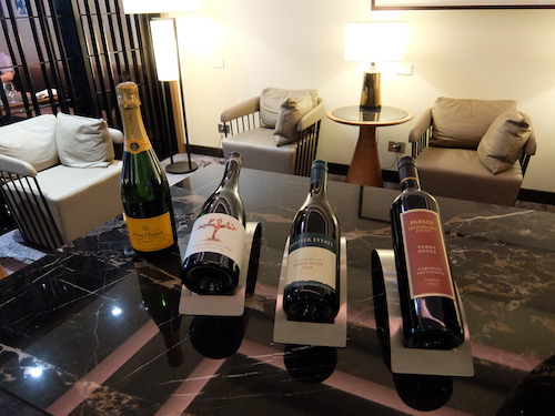 Current wines served in the SilverKris First Class lounge.