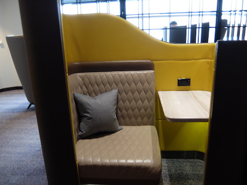 SilverKris First Class lounge, private work pods.