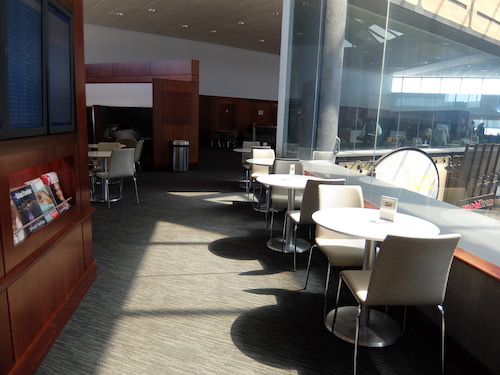Seating in the United Club at Newark Airport