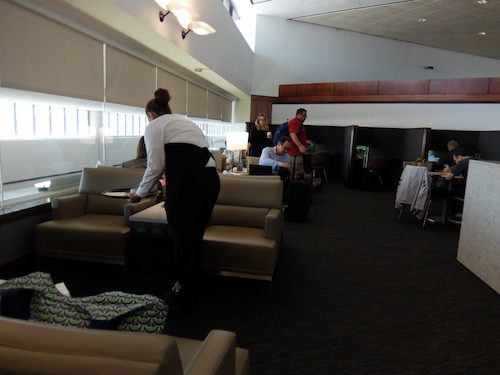 Seating in the United Club at Newark Airport
