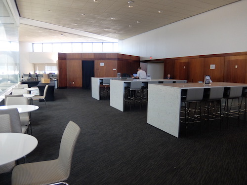 Seating in the United Club at Newark Airport
