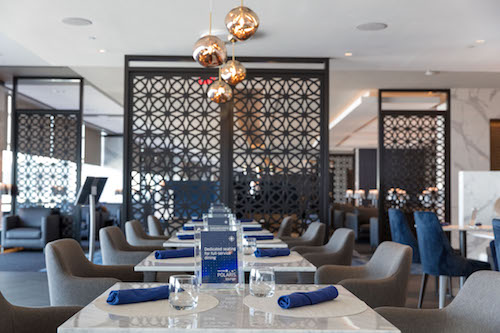 A la Carte dining in the Polaris Lounge