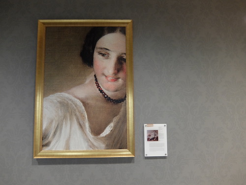 Snippets of famous Austrian painting in the Austrian Airlines Lounge