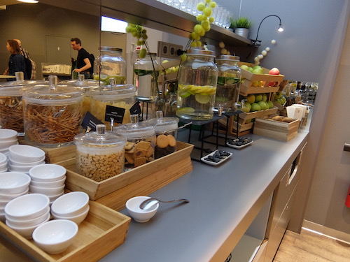 Soup and a range of snack food are also available.