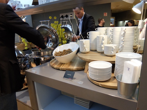 Soup and a range of snack food are also available.