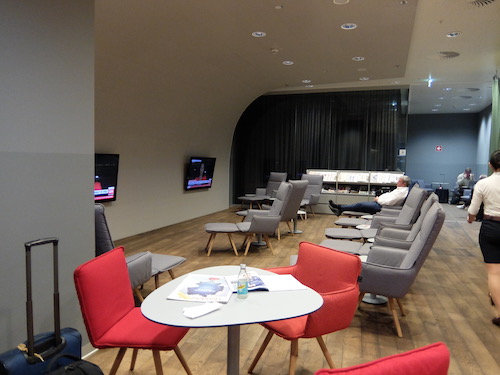 Austrian Airlines Lounge - Schengen Area -TV & Loungers Area
