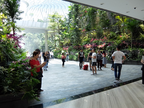 Viewing areas allow you to take in the waterfall from all 5 stories