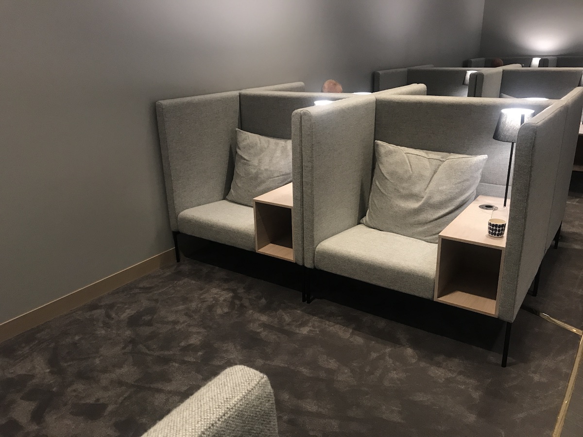 Seating in the Finnair Platinum Premium LoungeSeating in the Finnair Platinum Premium Lounge