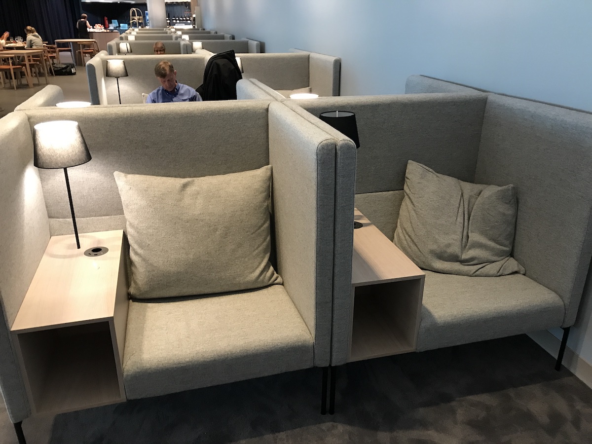 Seating in the Finnair Platinum Premium Lounge