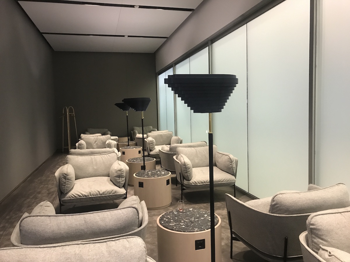 Seating in the Finnair Platinum Premium Lounge
