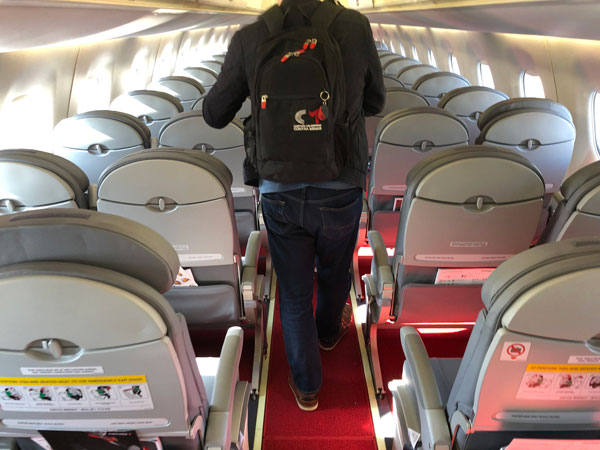 Helvetic Airways Jet interior