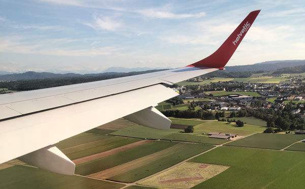 Landing into Zurich
