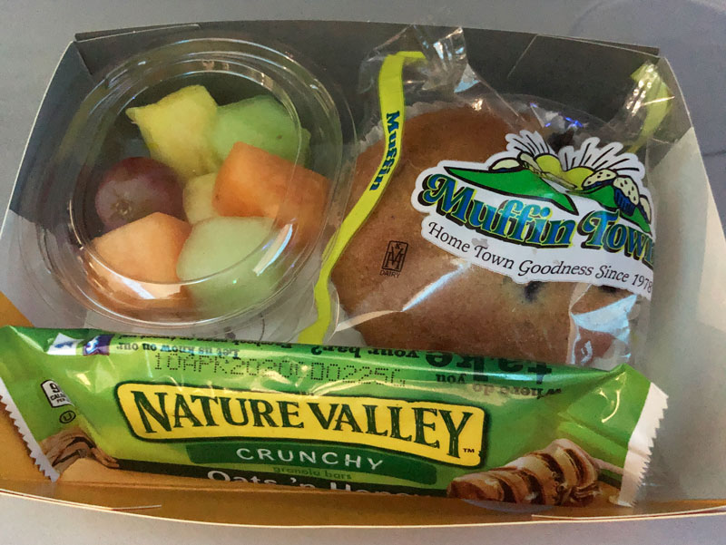 Lufthansa Economy Class Breakfast