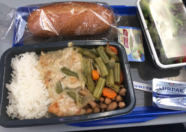 United Airlines Meal Service