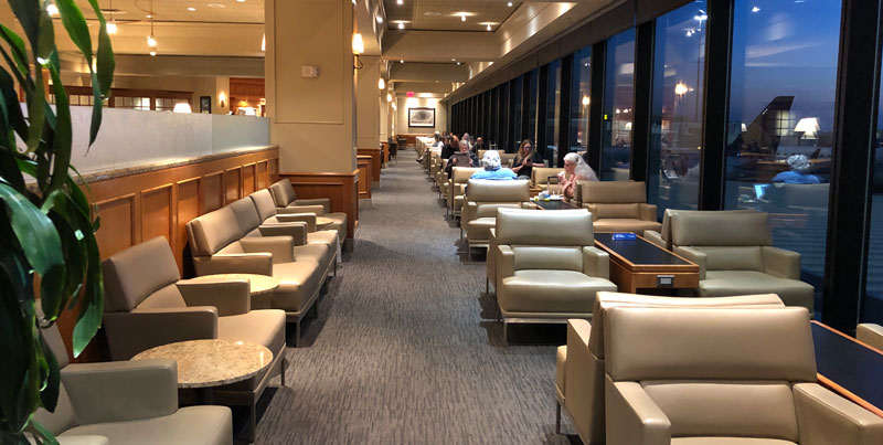 The seats closer to the windows were more private