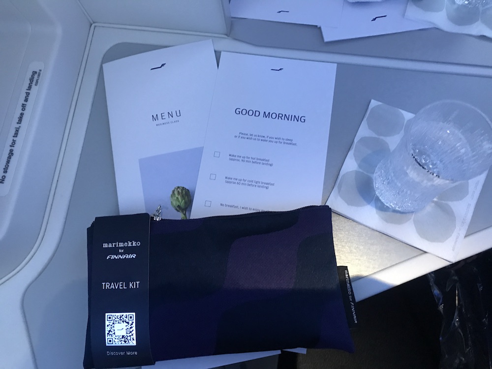 Finnair's Marimekko amenity kit
