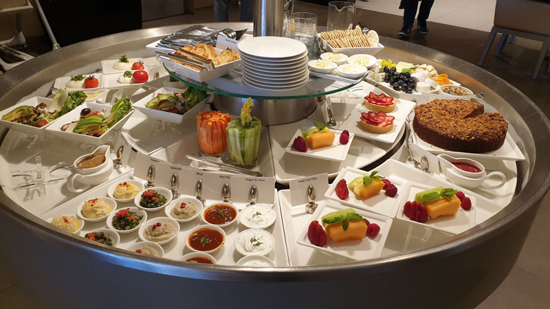 Light snack options were also available