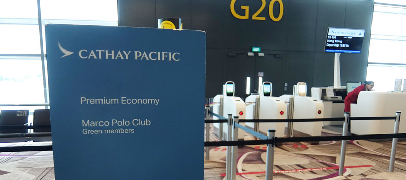 Cathay Pacific Premium Economy Boarding