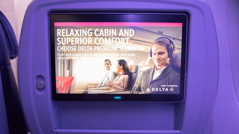 Delta Entertainment Screen