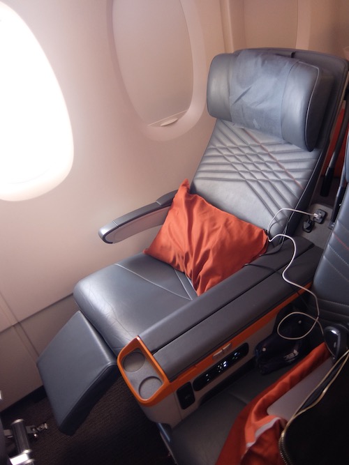 Singapore Airlines premium economy seat