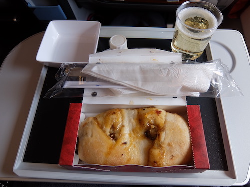 Meal before touch down, Turkish Pide