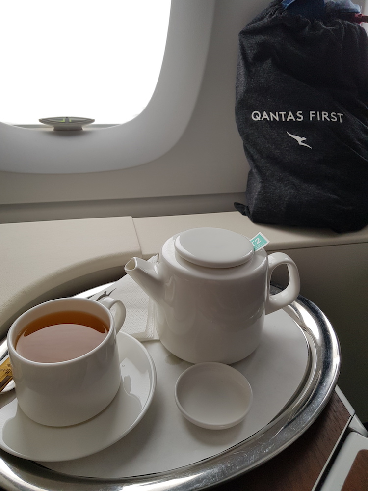 Qantas First Class T2 Tea