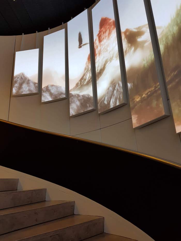 Entrance to the SWISS Alpine Lounge