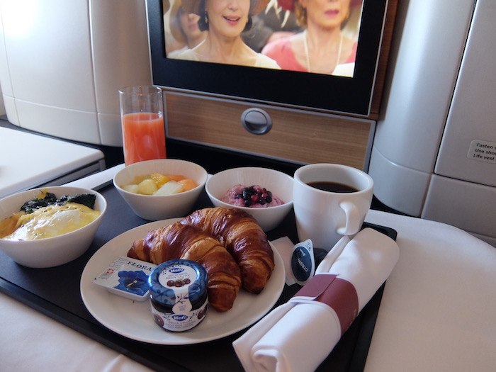 SWISS Business Class Breakfast