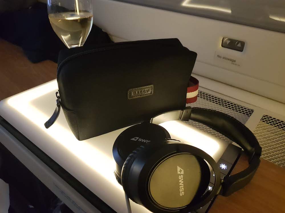 SWISS First Class Suite Amenity Kit & Headphones